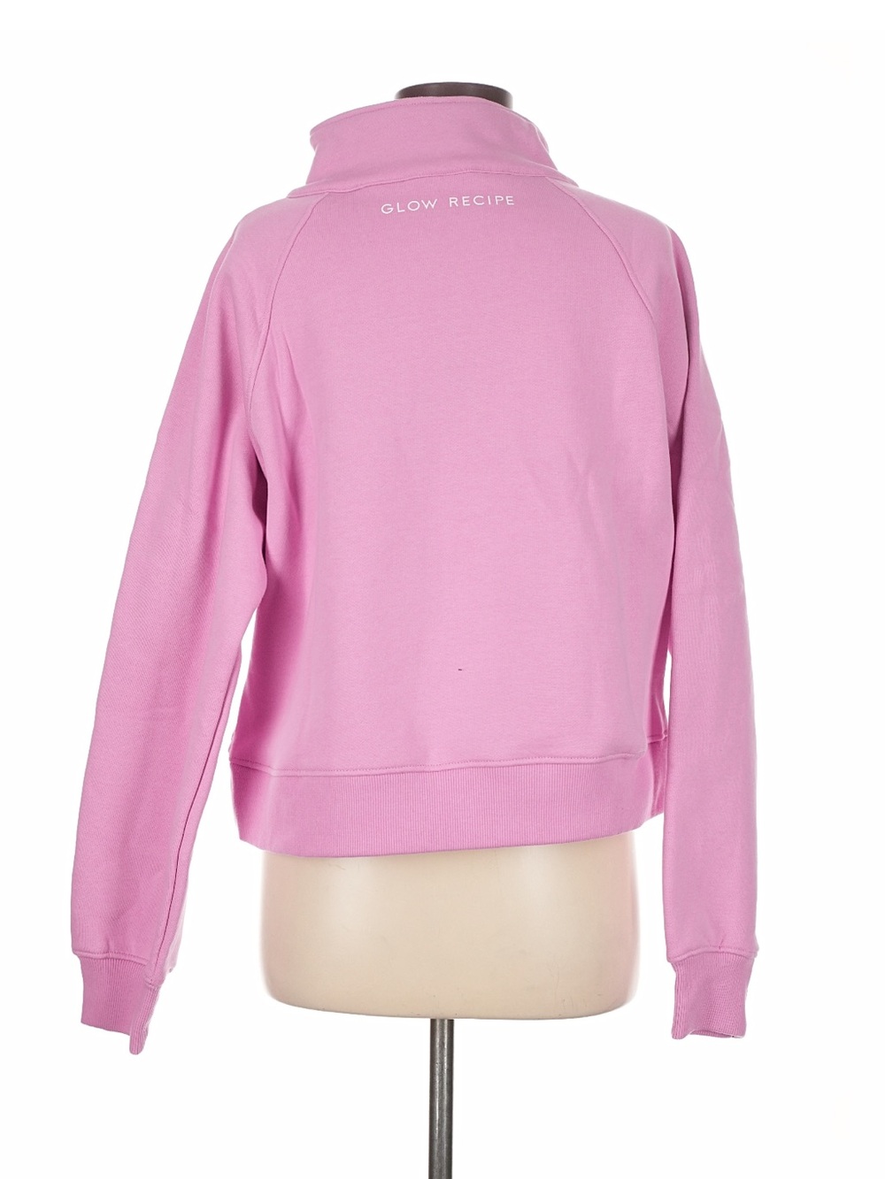 Glow Recipe Pink Quarter Zip Sweatshirt - Picture 2 of 5